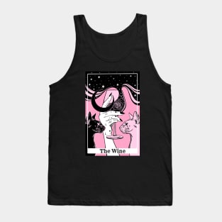 Pink Tarot card The Wine Tank Top